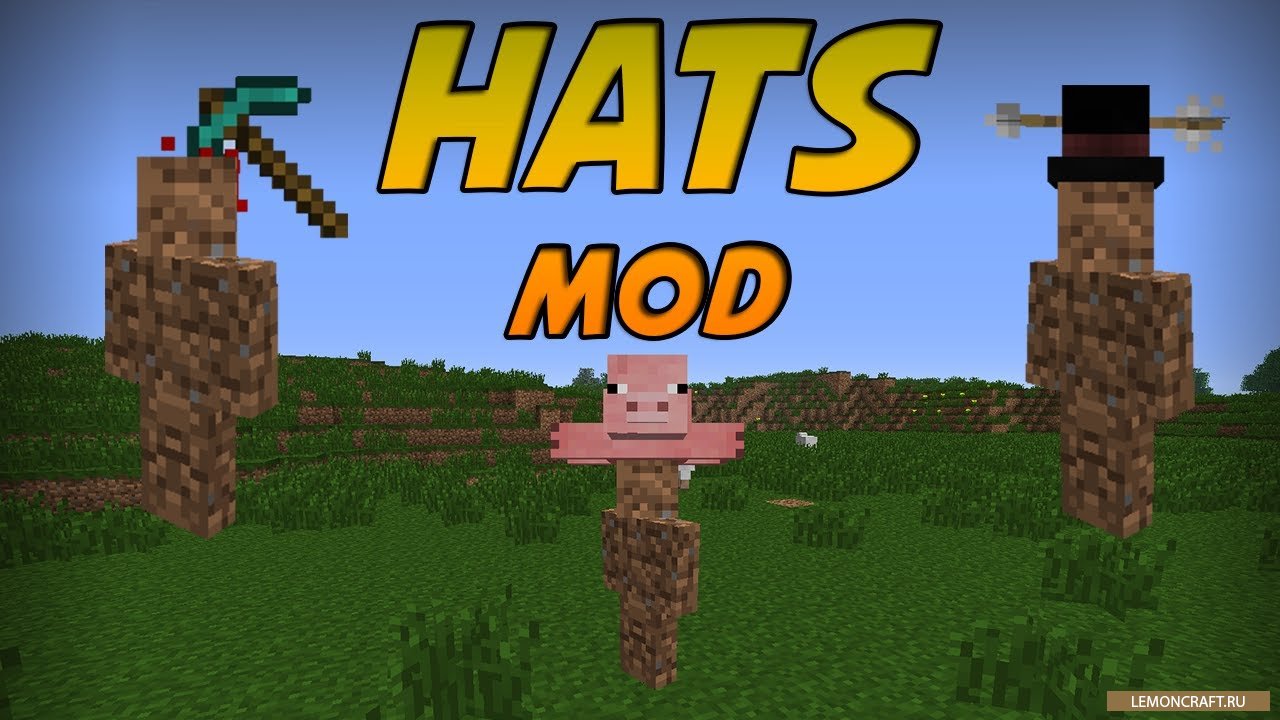 Мод на прикольные головные уборы Classy Hats [1.12.2]